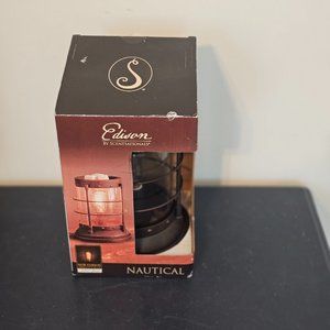 NEW Edison Simmer Pot Tart Candle Warmer Nautical Light Lighthouse